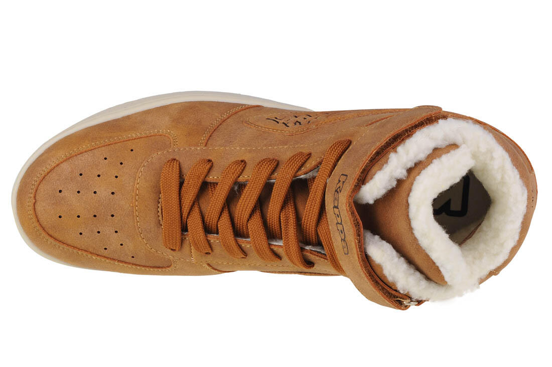 Kappa Style Code: 242799 Bash Mid Fur, Unisex Adult Sneakers, Color Black, 36 EU, Black/White, 36 EU