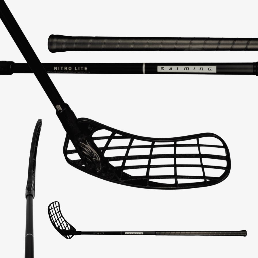 SALMING Florbalová hůl Salming Hawk Nitrolite 30 JR, pravá ruka dole
