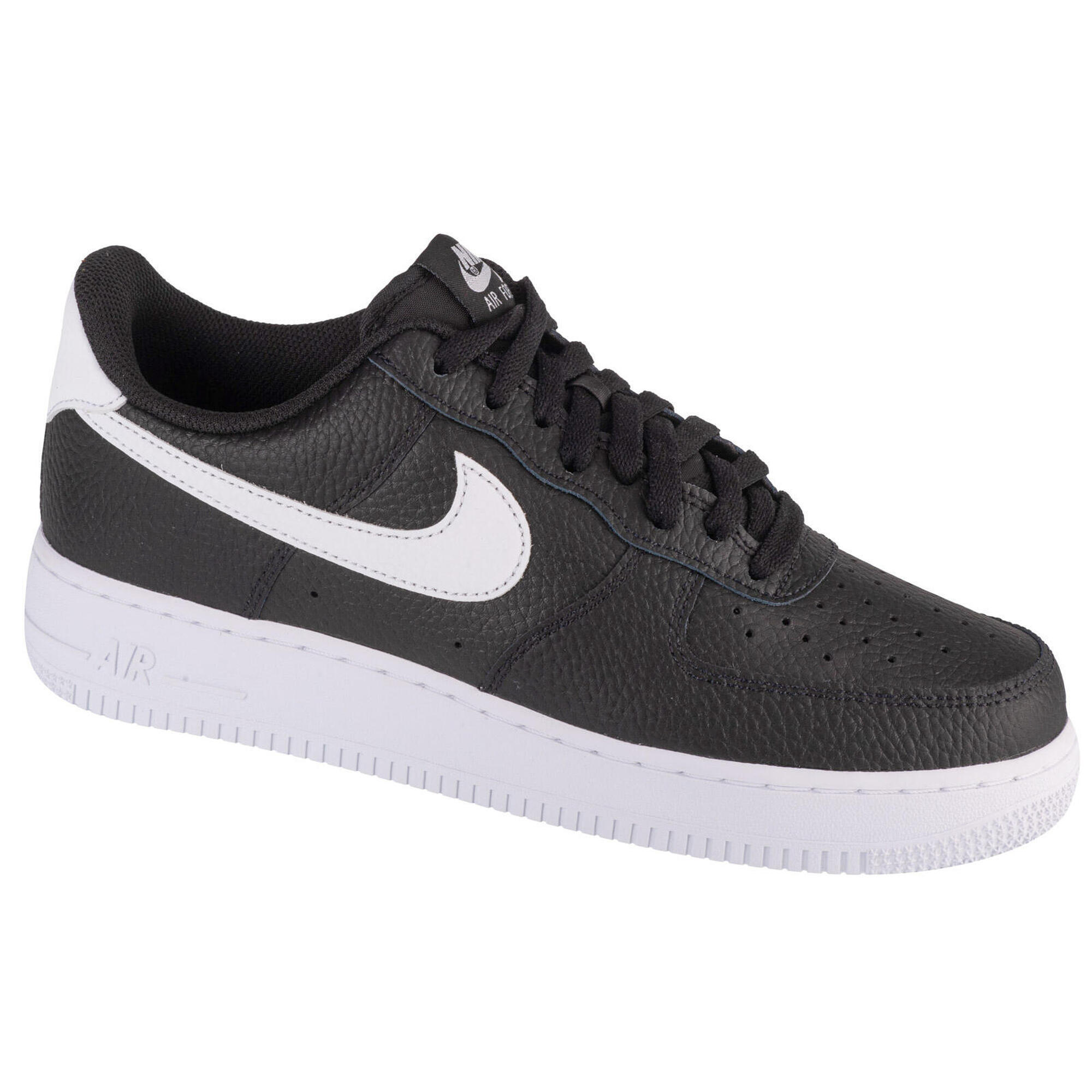 Nike - Sneakers Pour Hommes Air Force 1 07 - Chaussures De Sport - Blanc|noir - 41 - Decathlon