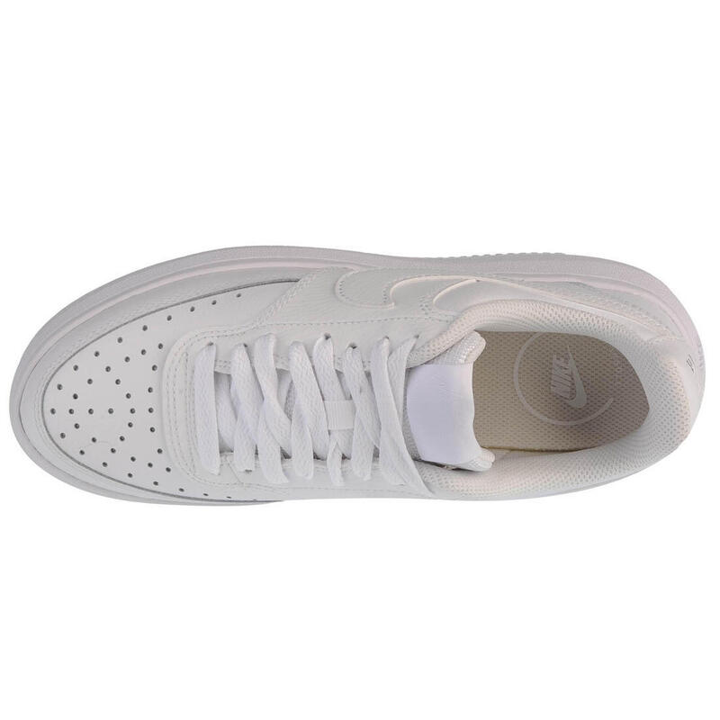 Pantofi Nike Court Vision Alta din piele albă