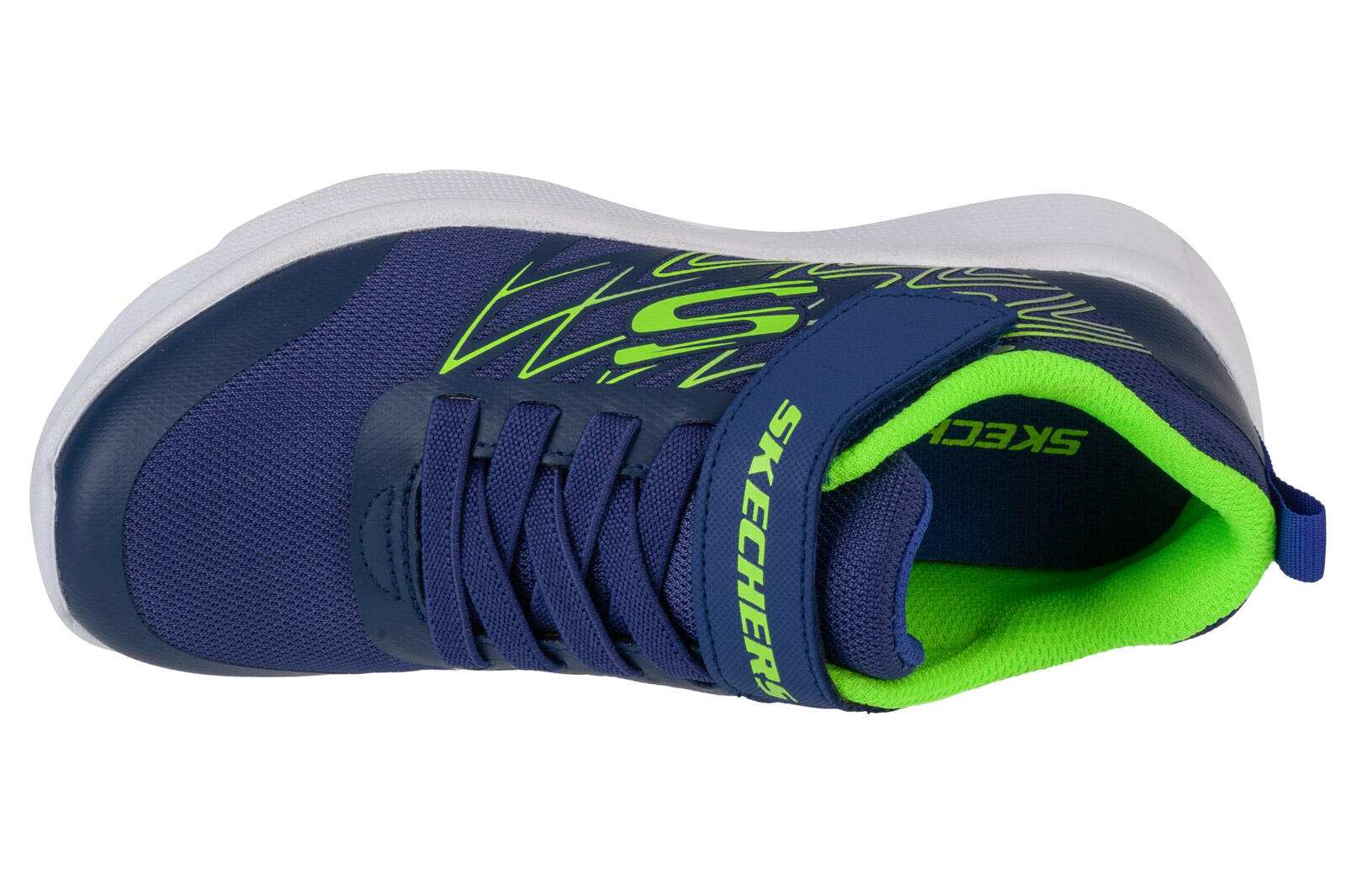 Trainers Child Skechers Microspec Texlor Navy Blue 3/5