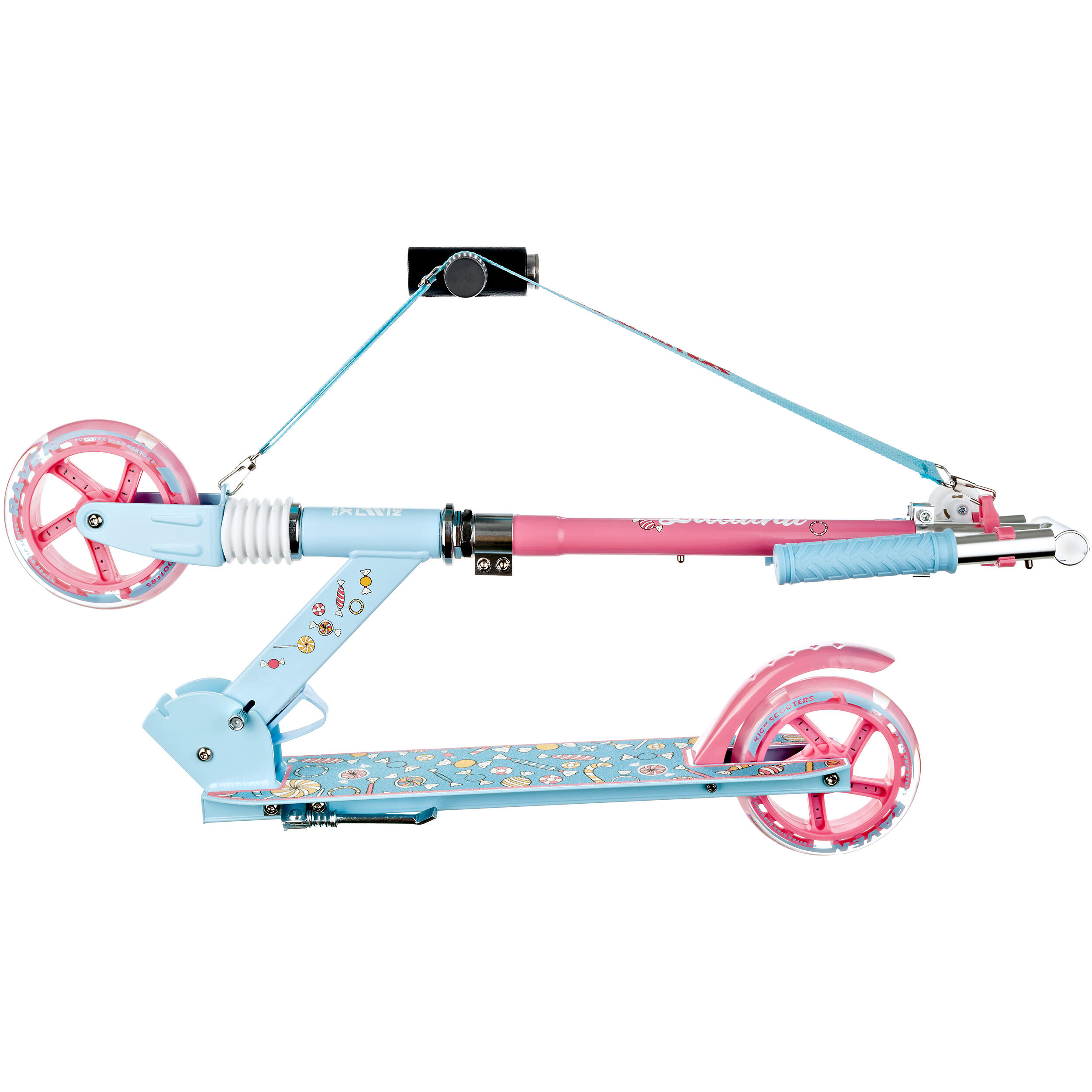 Scooter mit Stoßdämpfer und Glocke 145mm Raven Lilliana 2/7