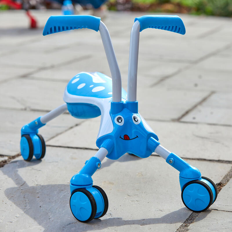 ScrambleBug Tide Loopfiets met 4 Wielen Junior Bleu/Blanc