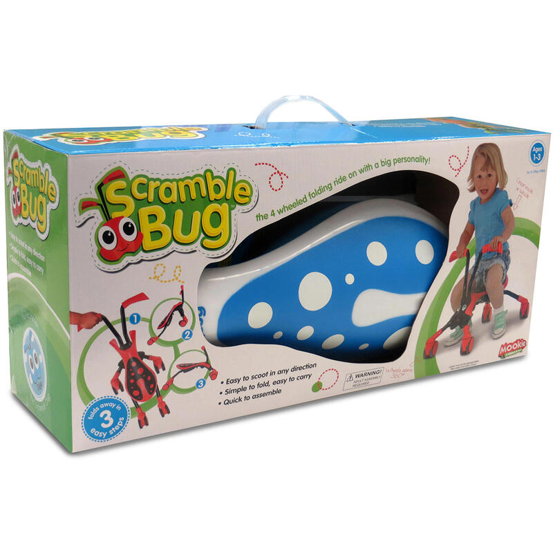 ScrambleBug Tide Loopfiets met 4 Wielen Junior Bleu/Blanc