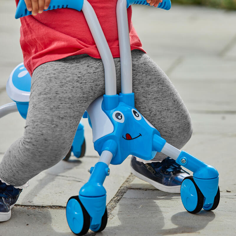 ScrambleBug Tide Loopfiets met 4 Wielen Junior Bleu/Blanc