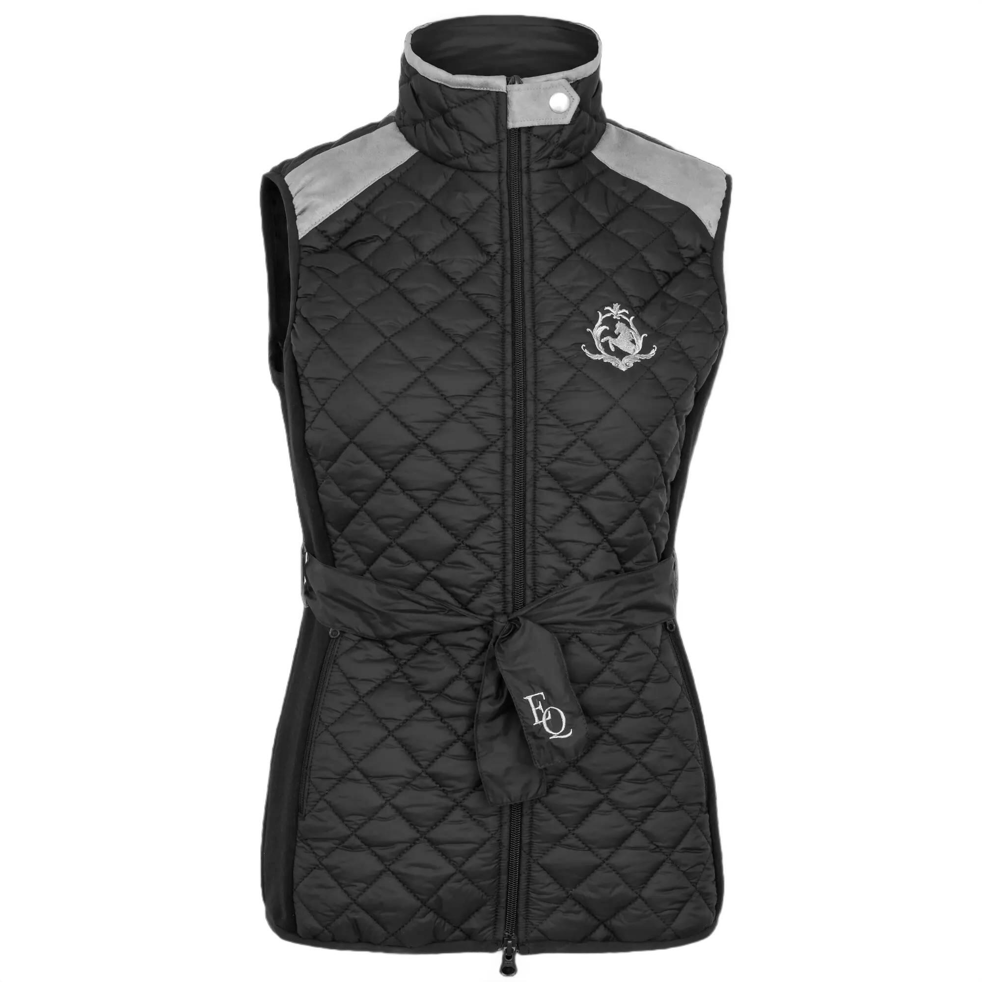 EQUESTRIAN QUEEN Damen Weste EQUESTRIAN QUEEN Remi 24AW Schwarz/Dunkelblau/Braun