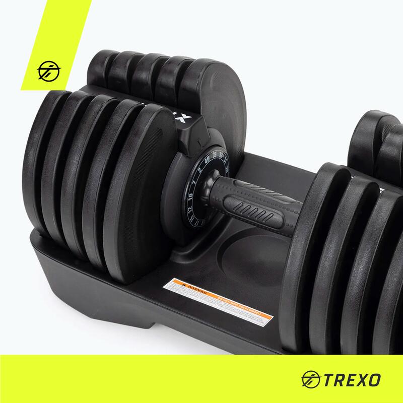 Haltère réglable TREXO 2-40KG 4