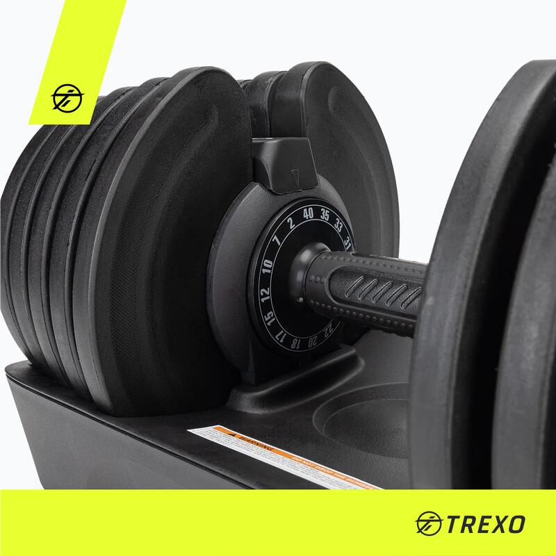 Haltère réglable TREXO 2-40KG 2