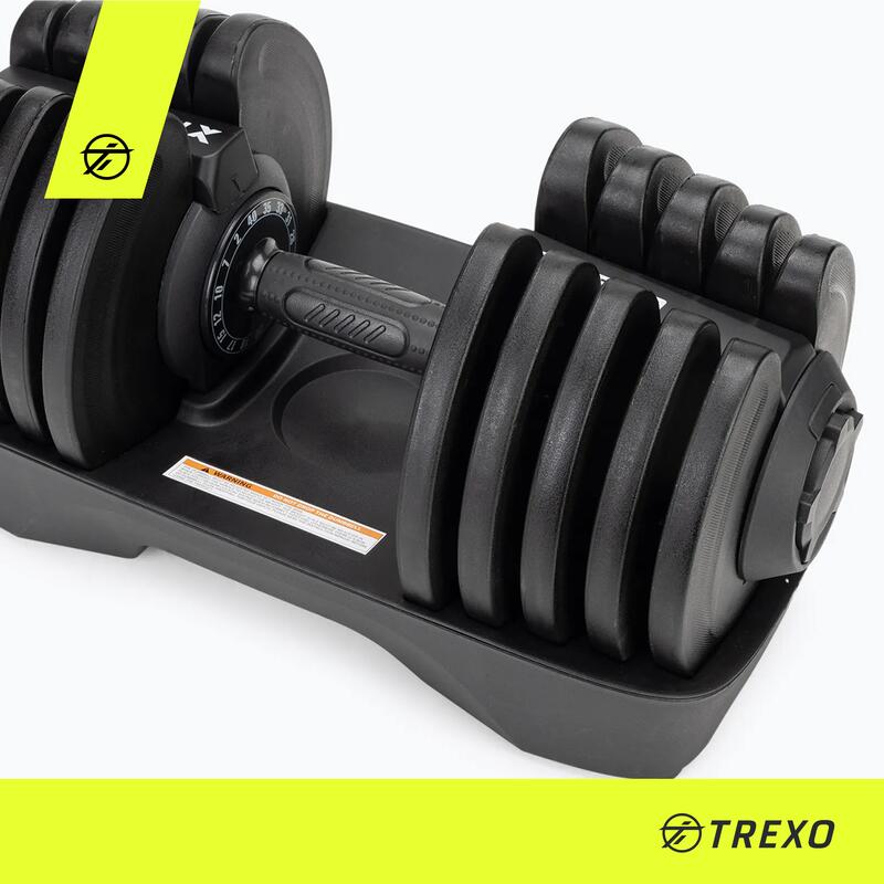 Hantel regulowany TREXO 40kg czarny TXO-B4W001