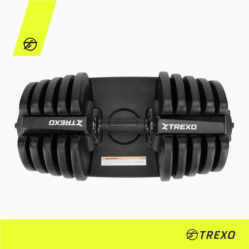 Hantel regulowany TREXO 40kg czarny TXO-B4W001