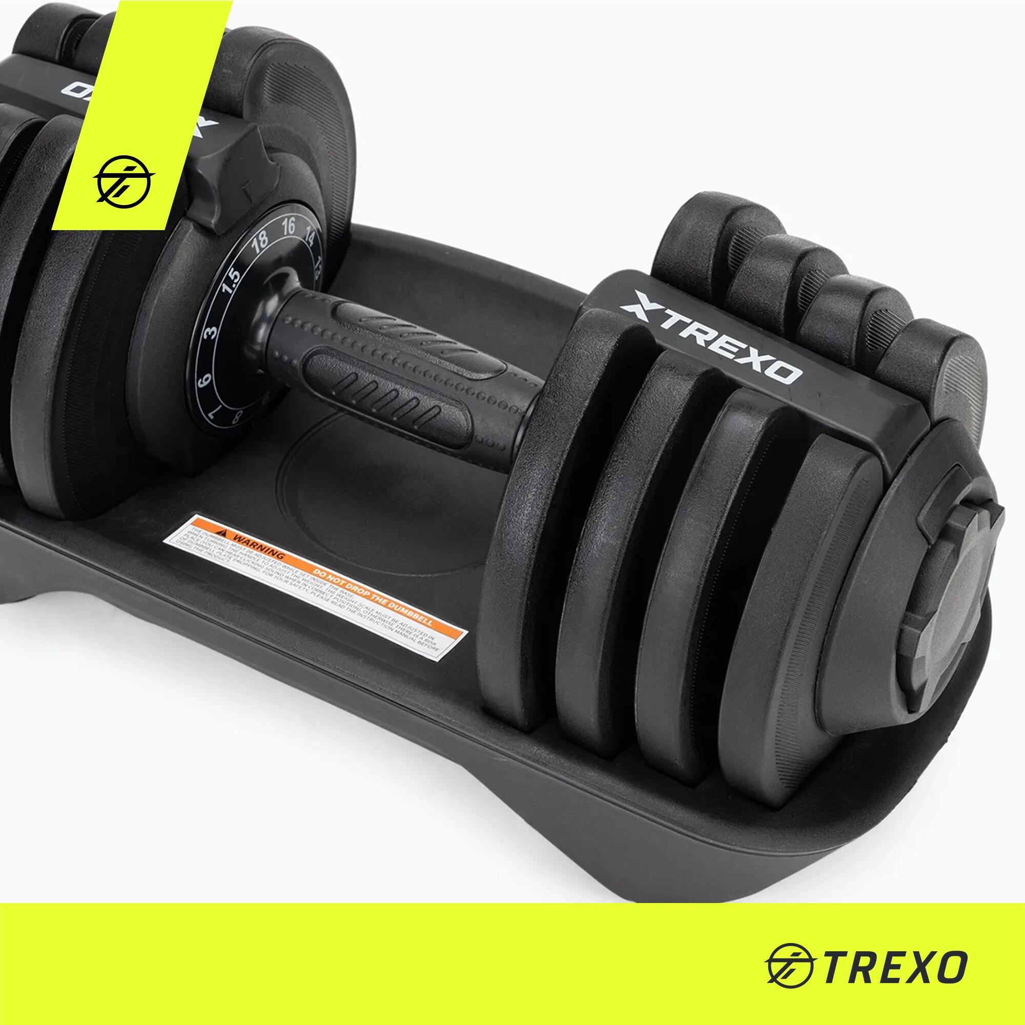 TREXO TXO-B4W003 verstellbare Hantel 6/7