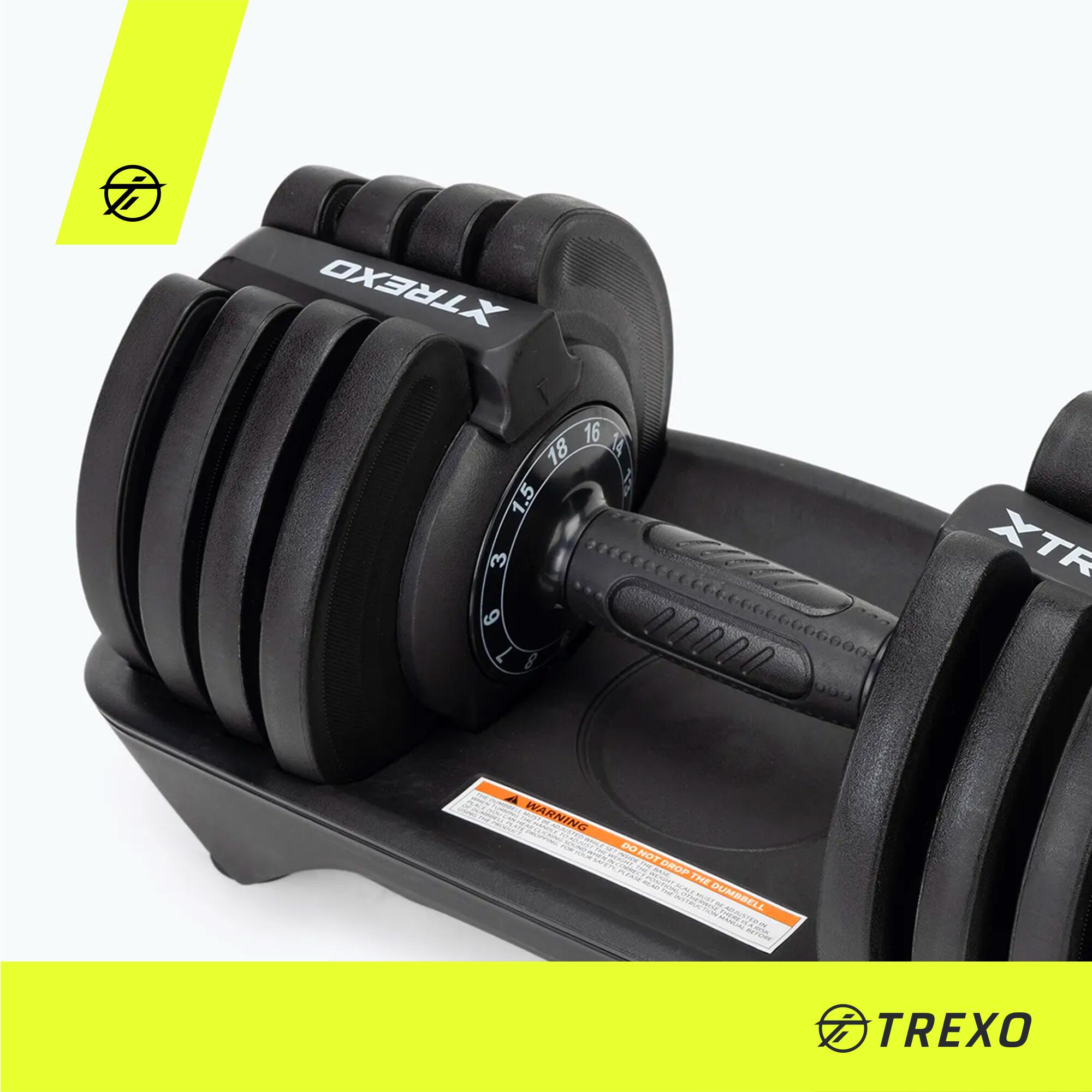 TREXO TXO-B4W003 verstellbare Hantel 4/7