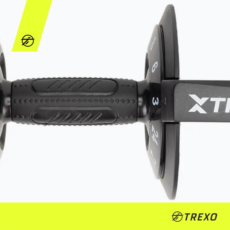 Haltère réglable TREXO 3-24KG 3