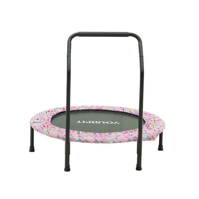 Roze trampoline voor kinderen