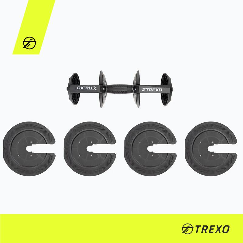 Haltère réglable TREXO 3-24KG 4