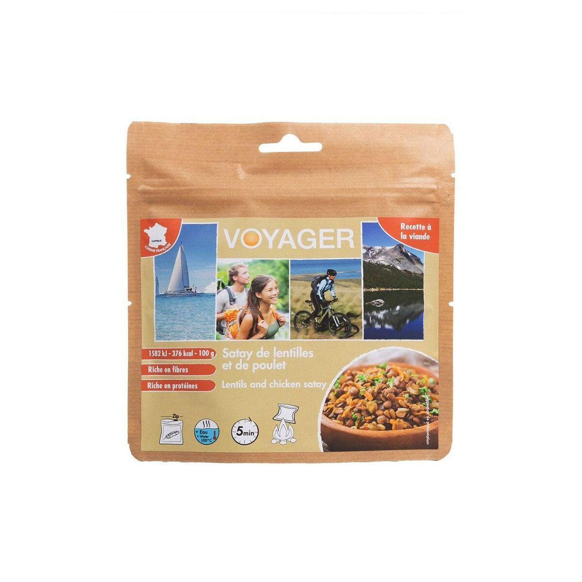 Dehydratované jídlo kuřecí satay s čočkou, 100 g