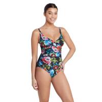 Maillot de bain Speedo Placement Digital Turnback - Rouge/Vert - Taille 42 3/6
