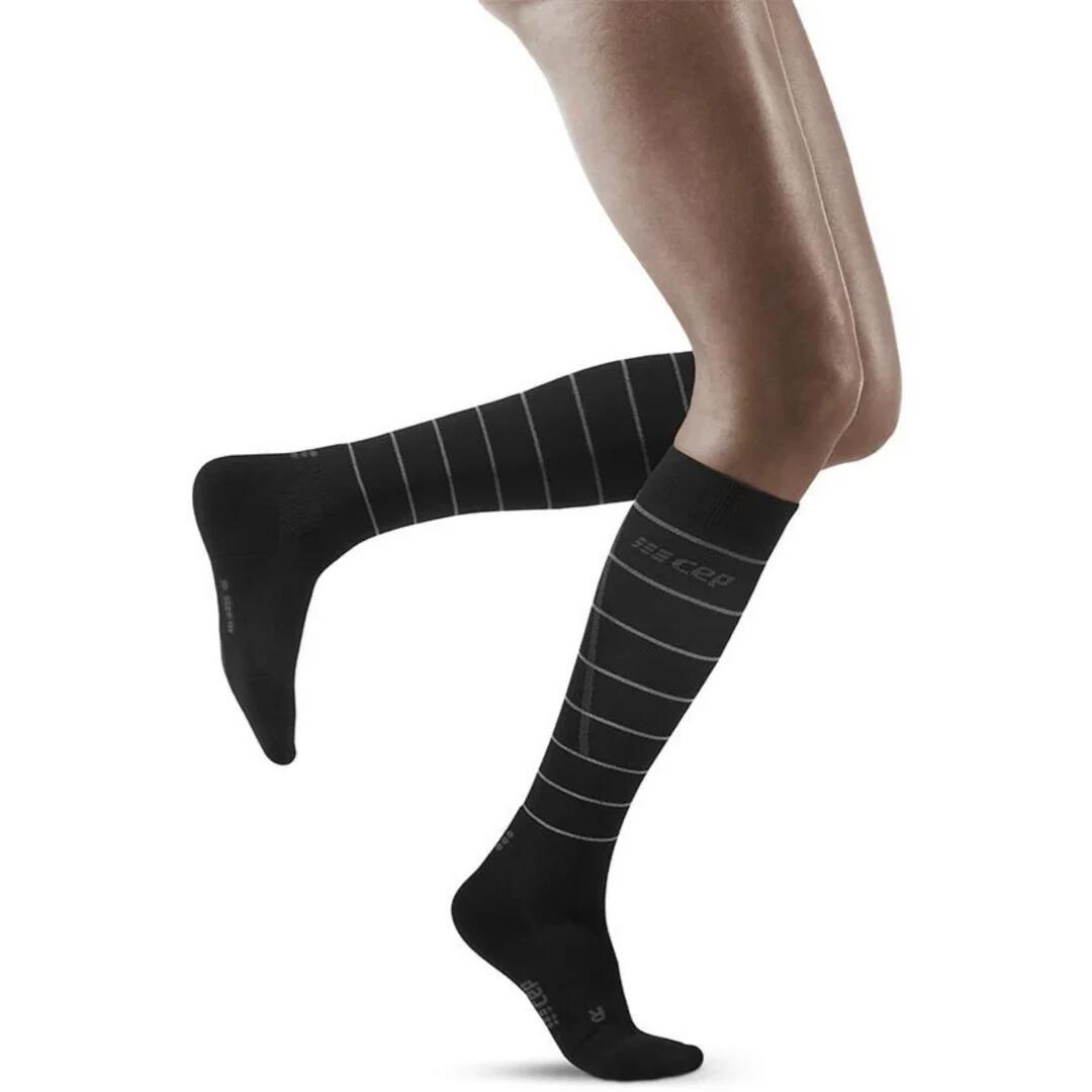 Skarpety kompresyjne damskie sportowe CEP Reflective wysokie 3/7