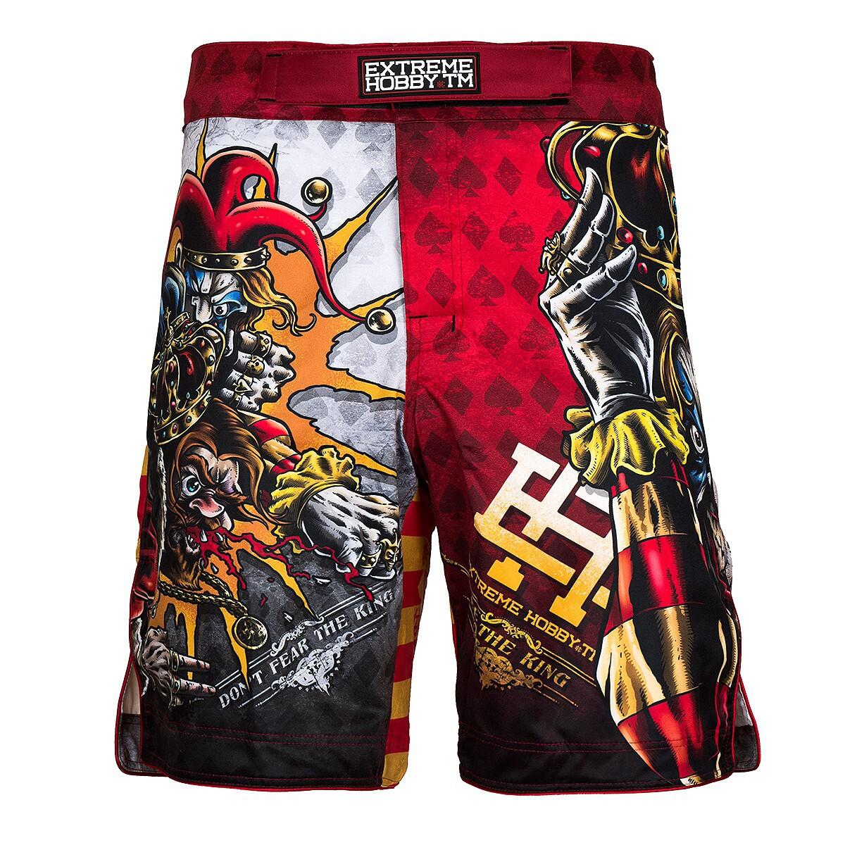 Extreme Hobby - Shorts De Grappling Pour Hommes Mma Bjj K1 Extreme Hobby Killer Cards - Short - Rouge - 48 Xl - Decathlon