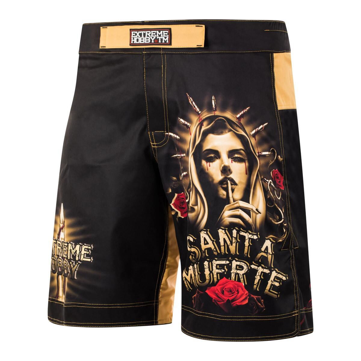 Extreme Hobby - Shorts De Grappling Pour Hommes Mma Bjj K1 Extreme Hobby Santa Muerte - Short - Noir - 38 S - Decathlon