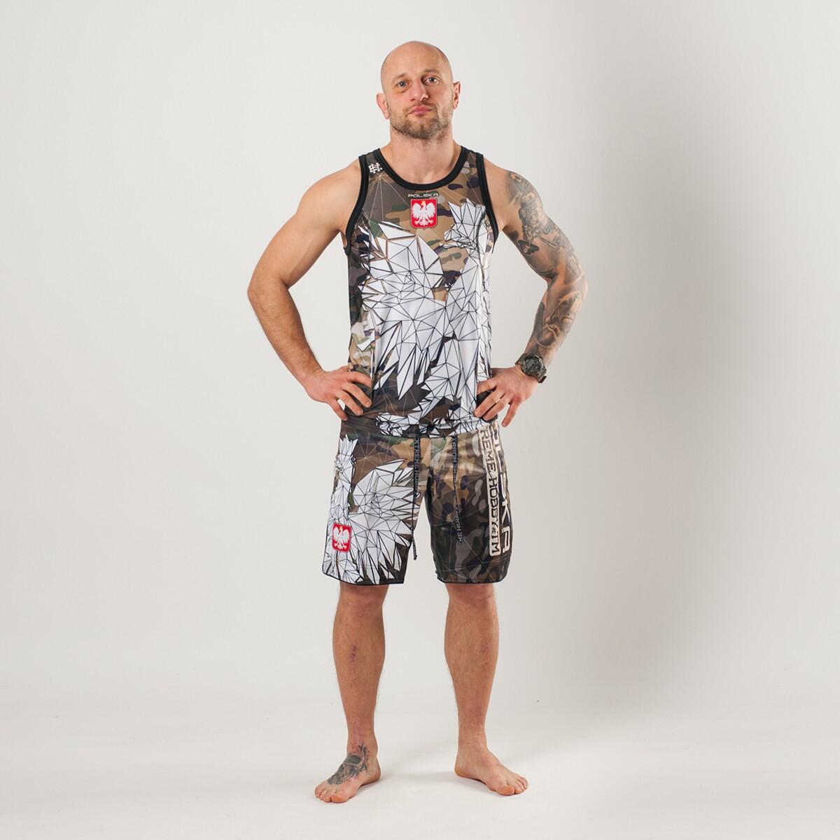 Grappling broek voor heren MMA BJJ K1 van EXTREME HOBBY POLSKA CAMO 3/7
