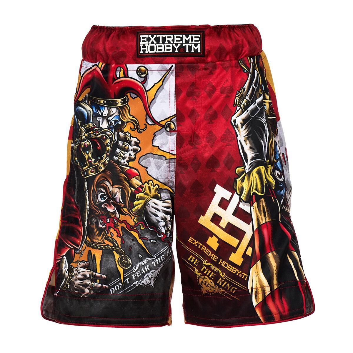Extreme Hobby - Shorts De Grappling Pour Enfants Mma Bjj K1 Extreme Hobby Killer Cards - Bermuda - Rouge -  6 À 8 Ans - Decathlon