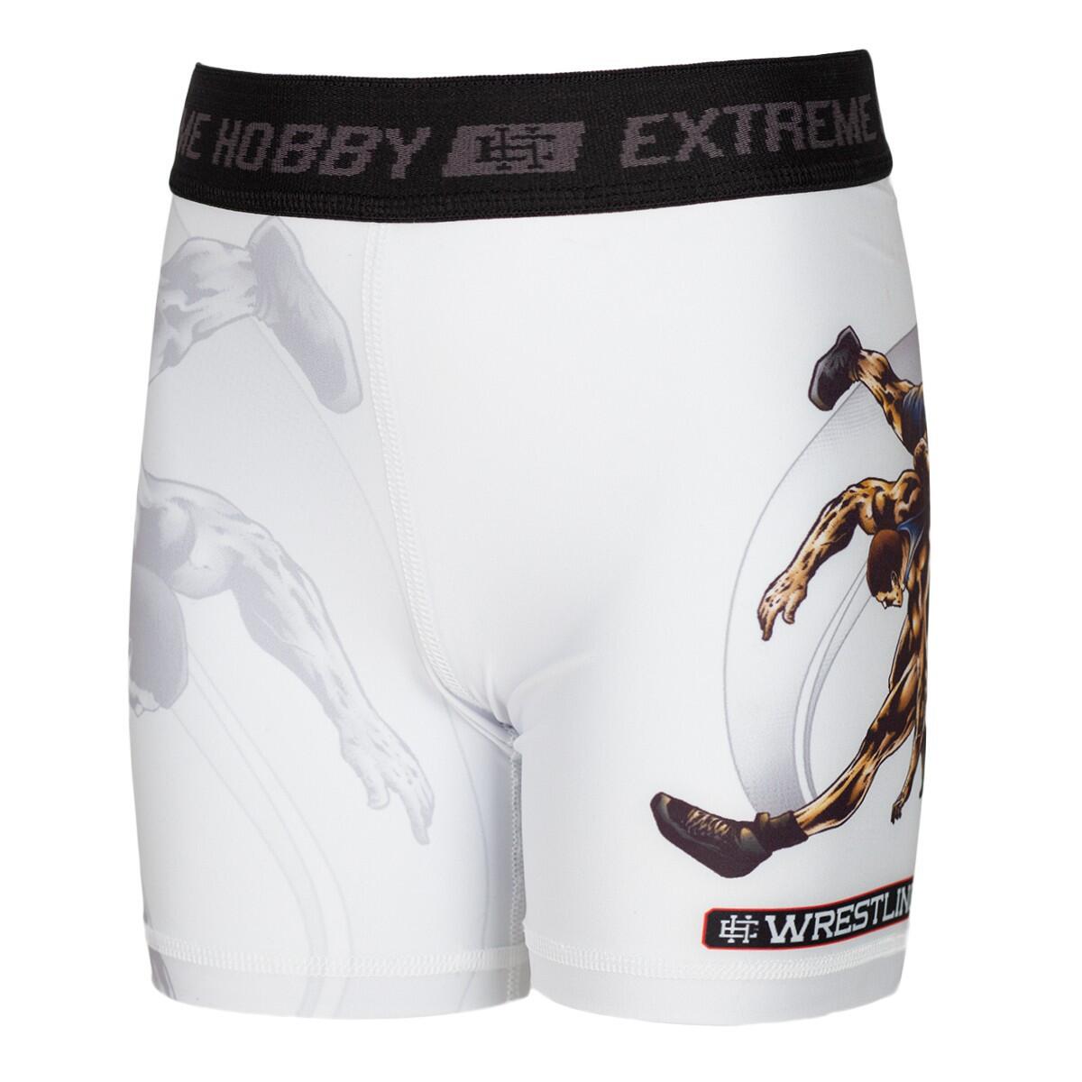 Extreme Hobby - Shorts Vale Tudo Mma Pour Enfants Extreme Hobby Wrestling - Short - Blanc - 6 À 8 Ans - Decathlon