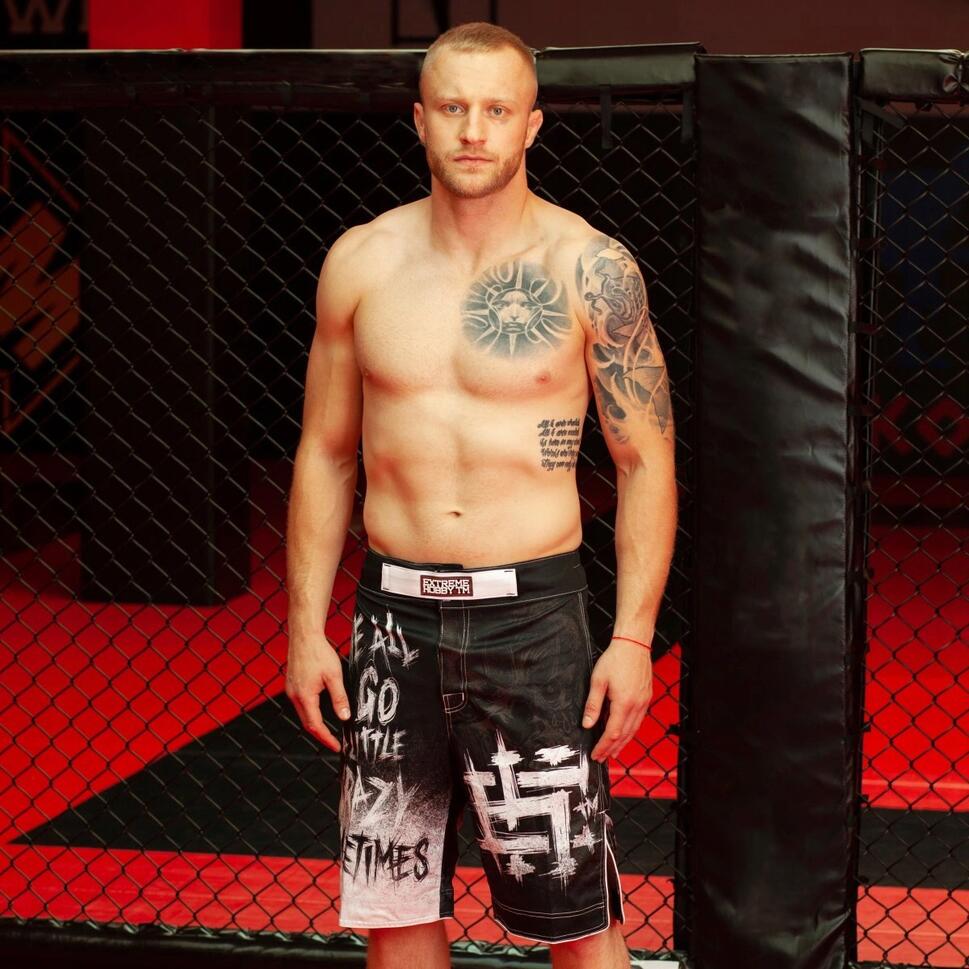 Spodenki do Grapplingu MMA BJJ K1 męskie EXTREME HOBBY PSYCHO CLOWN