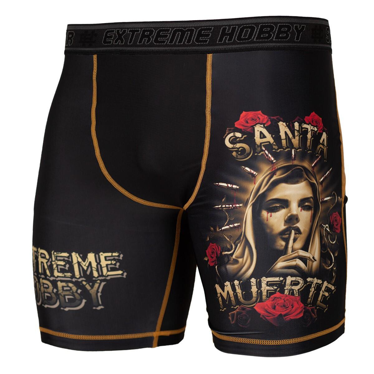 Shorts Vale Tudo MMA pour hommes EXTREME HOBBY SANTA MUERTE 1/7
