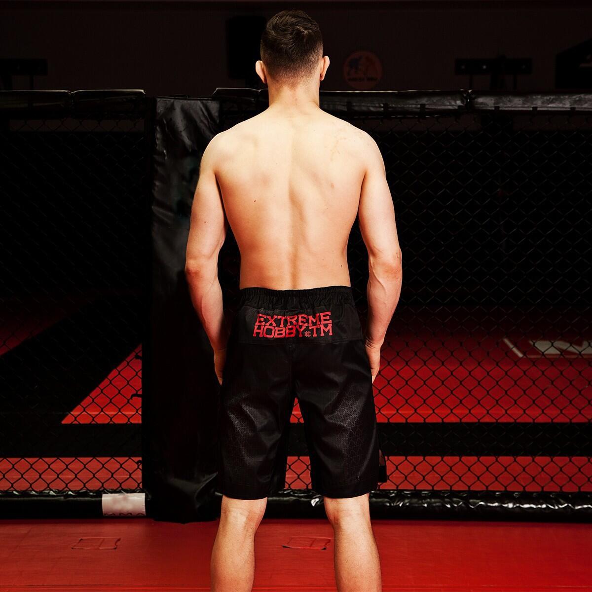 Shorts de grappling pour hommes MMA BJJ K1 EXTREME HOBBY BLACK ARMOUR 3/7