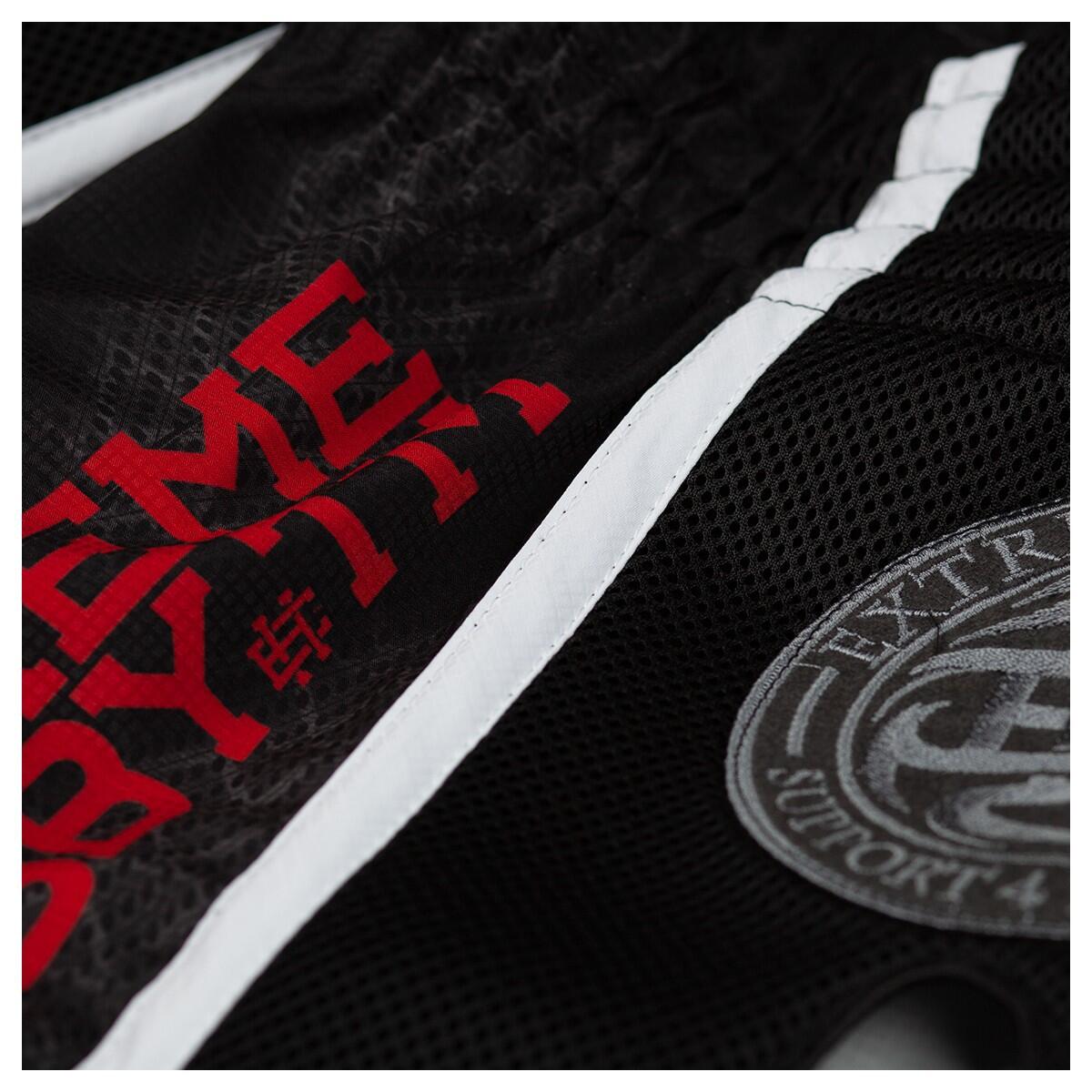 Muay Thai shorts voor heren EXTREME HOBBY BLACK ARMOUR 3/6