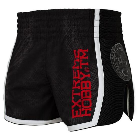 Muay Thai Shorts für Herren EXTREME HOBBY BLACK ARMOUR
