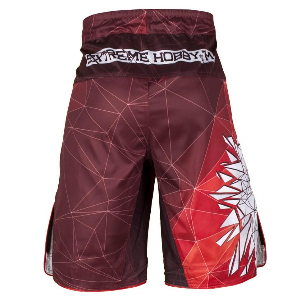 Spodenki do Grapplingu MMA BJJ K1 męskie EXTREME HOBBY POLSKA red