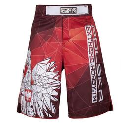 Shorts de grappling pour hommes MMA BJJ K1 EXTREME HOBBY POLSKA red