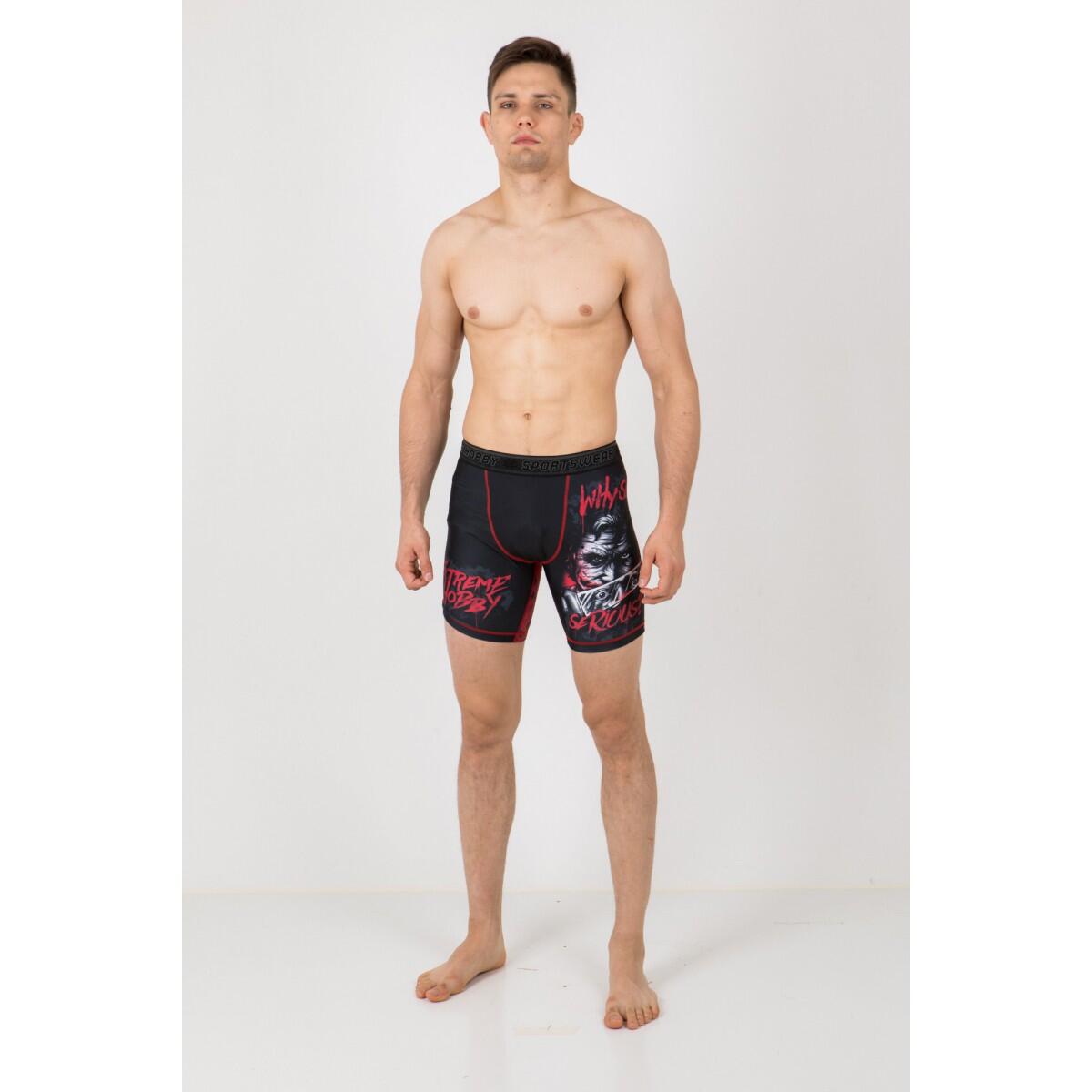 Shorts Vale Tudo MMA pour hommes EXTREME HOBBY WHY SO SERIOUS 3/6