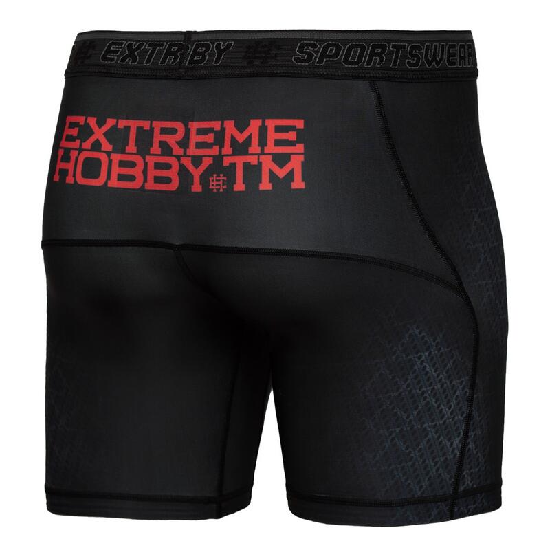 Shorts Vale Tudo pour MMA pour hommes EXTREME HOBBY BLACK ARMOUR