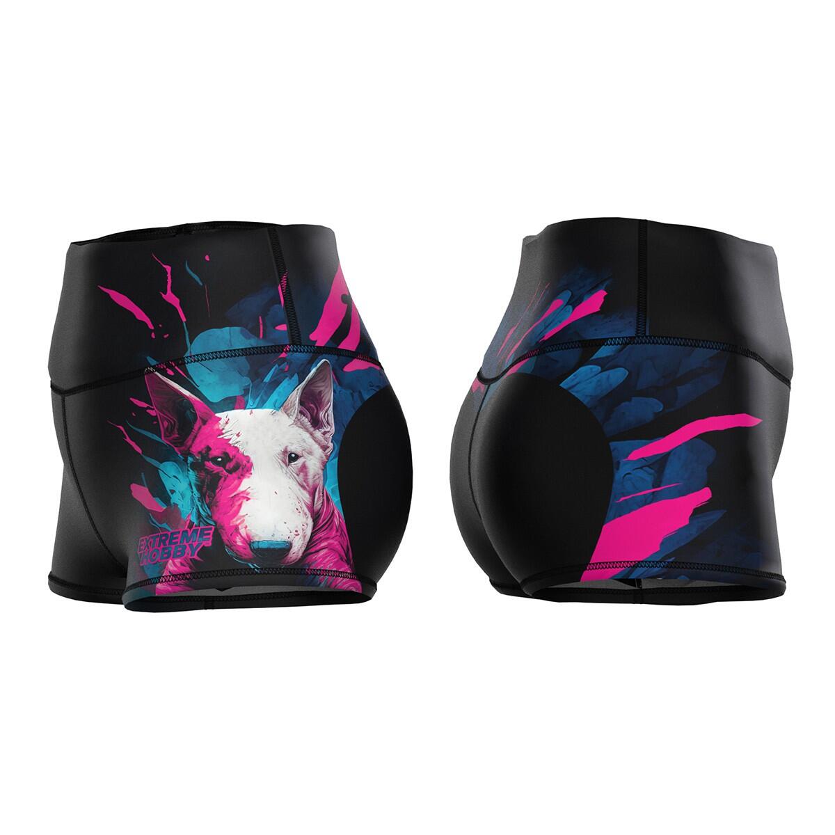 Pantaloncini donna yoga e fitness EXTREME HOBBY VIVID BULL TERRIER 4/6