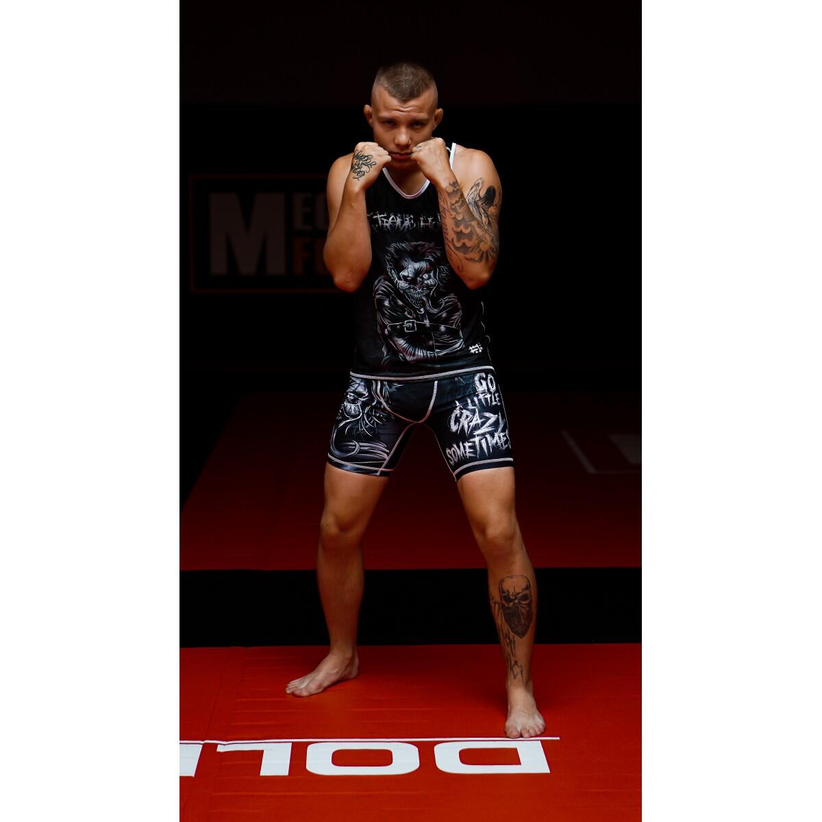 Shorts Vale Tudo MMA pour hommes EXTREME HOBBY PSYCHO CLOWN 6/7