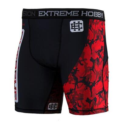 Pantaloncini Vale Tudo da uomo per MMA EXTREME HOBBY RED WARRIOR