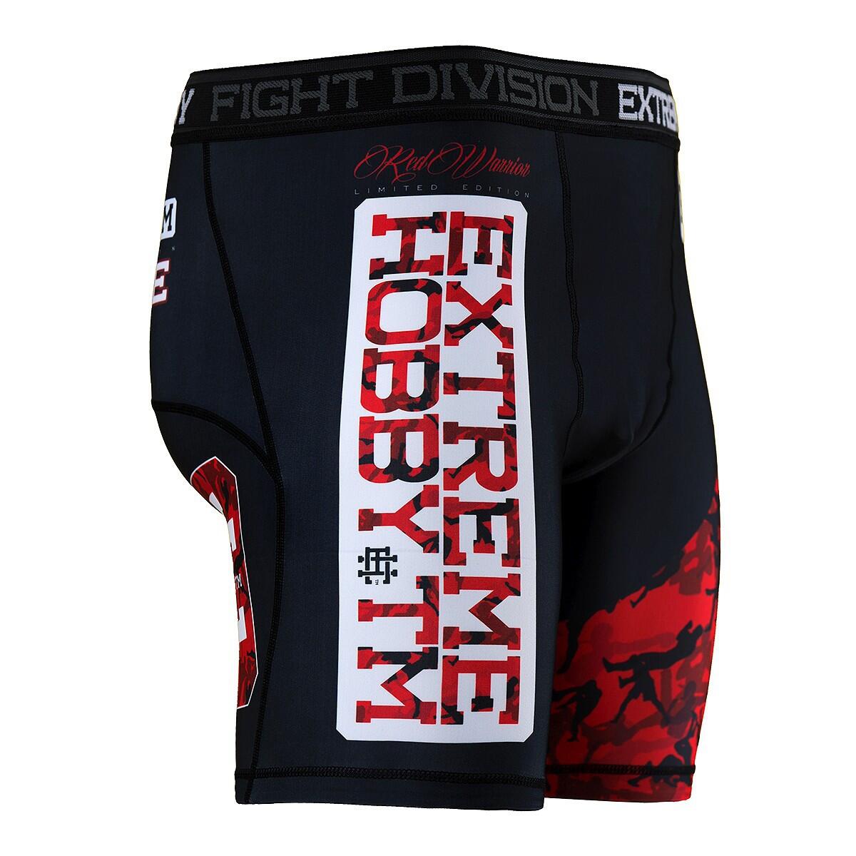 Shorts Vale Tudo MMA pour hommes EXTREME HOBBY RED WARRIOR 3/5
