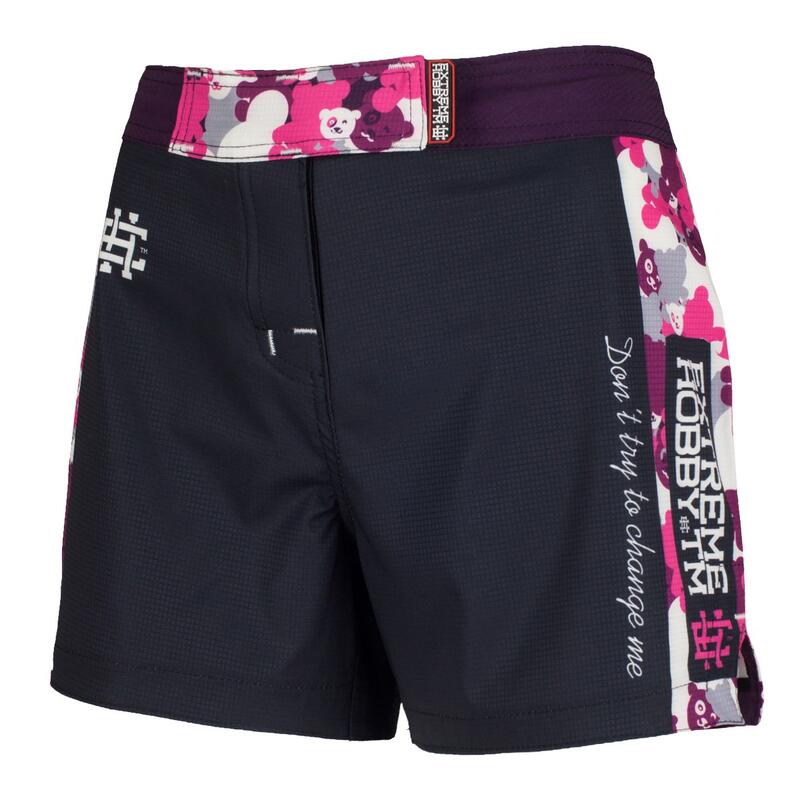 Spodenki Sportowe Damskie na trening i siłownię EXTREME HOBBY PINK TEDDY BEAR
