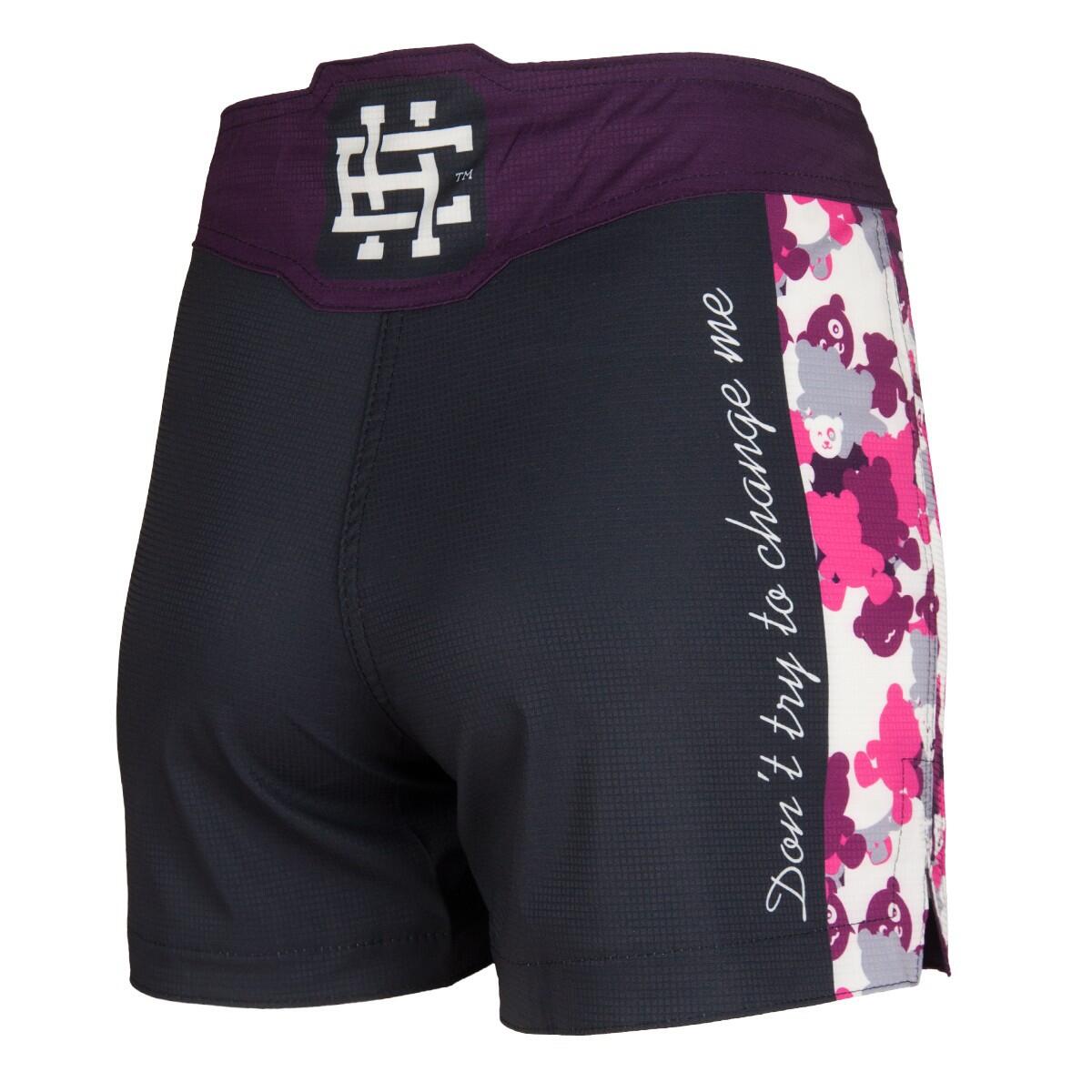 Short de sport femme entraînement & salle EXTREME HOBBY PINK TEDDY BEAR 2/6