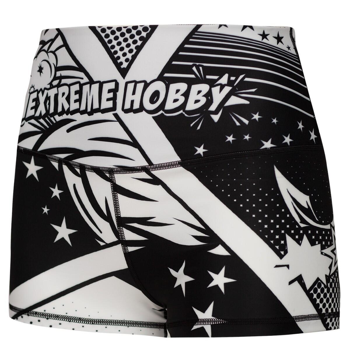 Extreme Hobby - Short De Sport Femme Yoga & Fitness Extreme Hobby Comics - Short - Noir - S - Decathlon