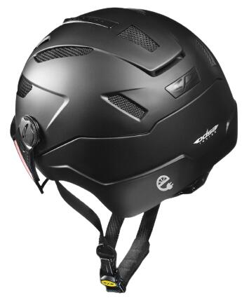 CP CHIMAYO+ URBAN Fahrradhelm mit Visier (clear) black soft touch Unisex 2/2
