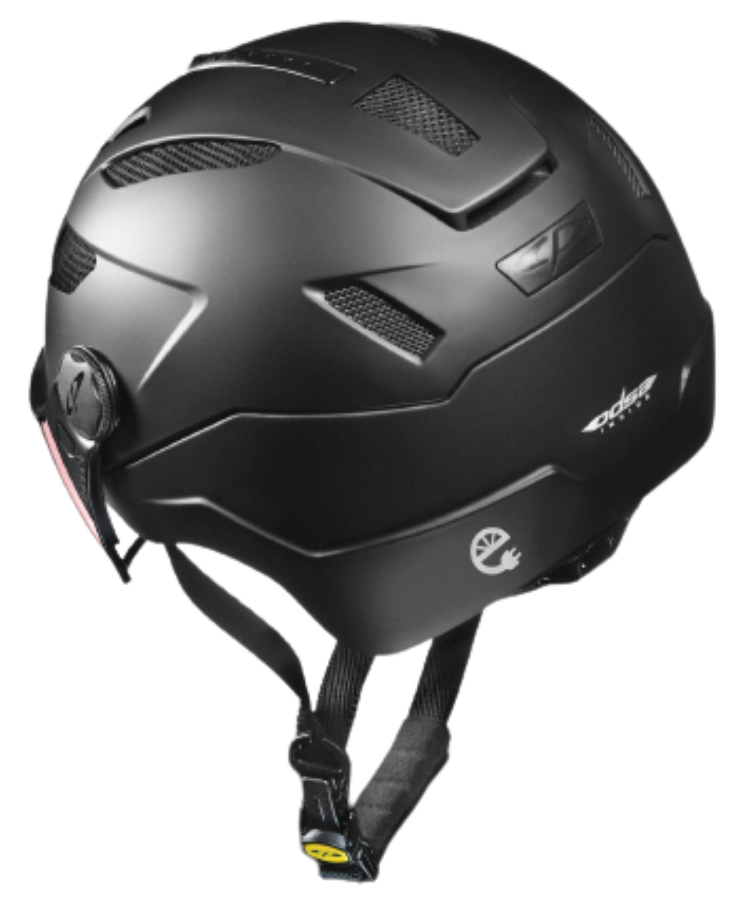 CP CHIMAYO+ URBAN Fahrradhelm mit Visier (photo) black soft touch Unisex 2/3