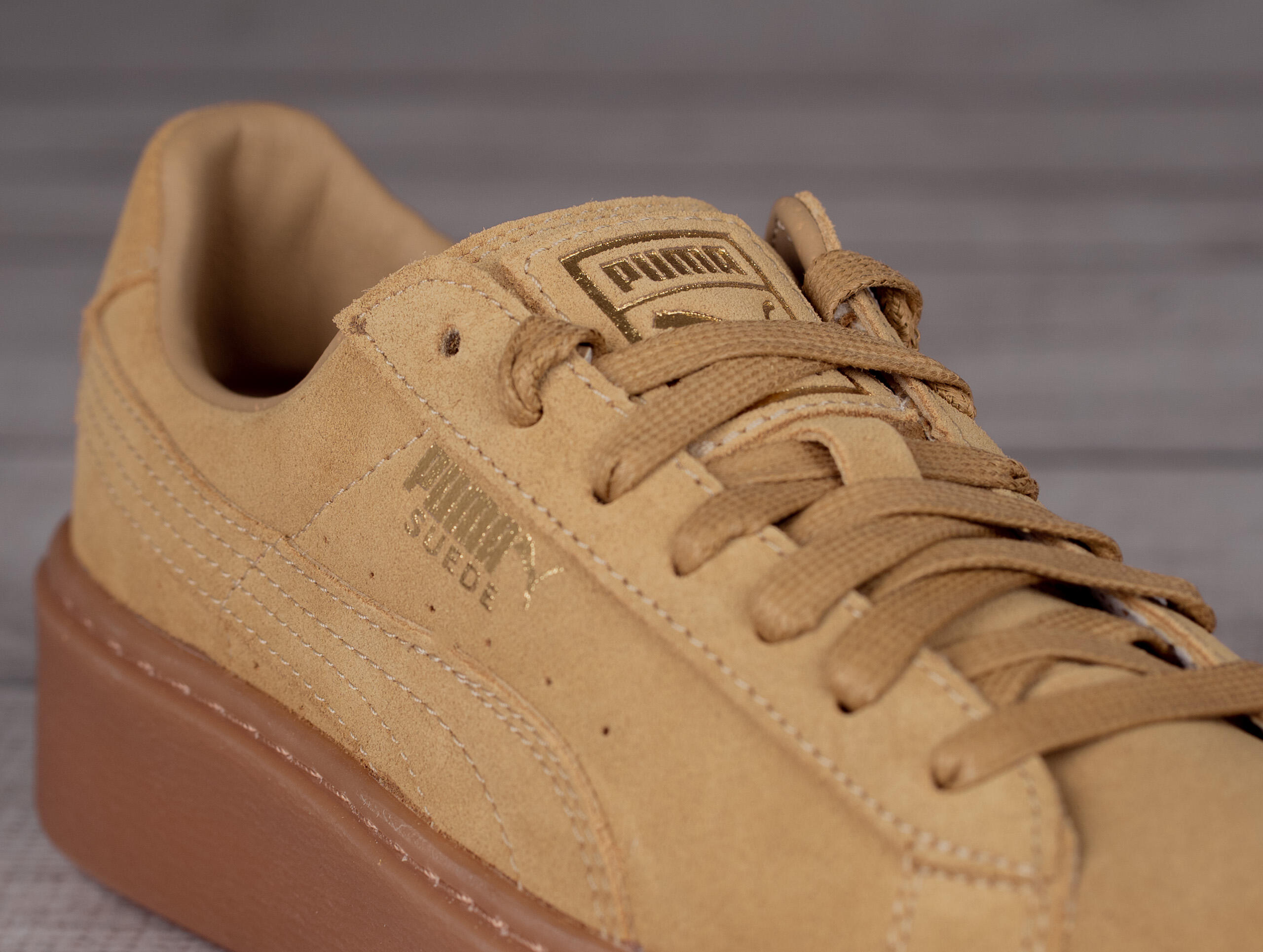 Trainers Womens Gold Pumas Puma Platform FL Womens Gold Trainers