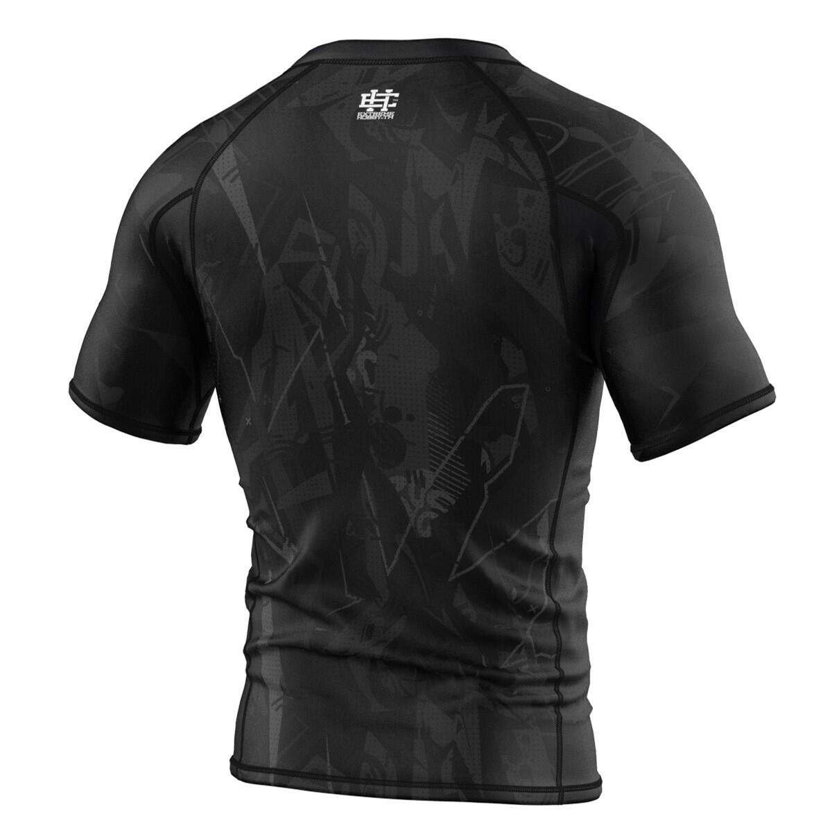 Rashguard da uomo a maniche corte MMA EXTREME HOBBY CYBER ANIMALS 2/4