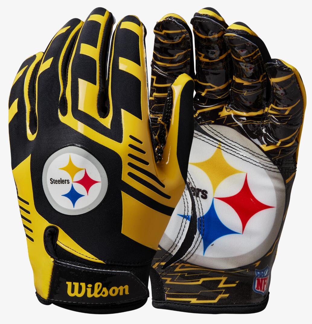 WILSON Wilson Youth NFL Stretch Fit Gloves Team Kansas City Chiefs