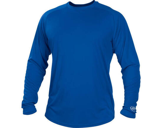 Rawlings LSRT Crew Neck Long Sleeve L Royal Baseball/Softball