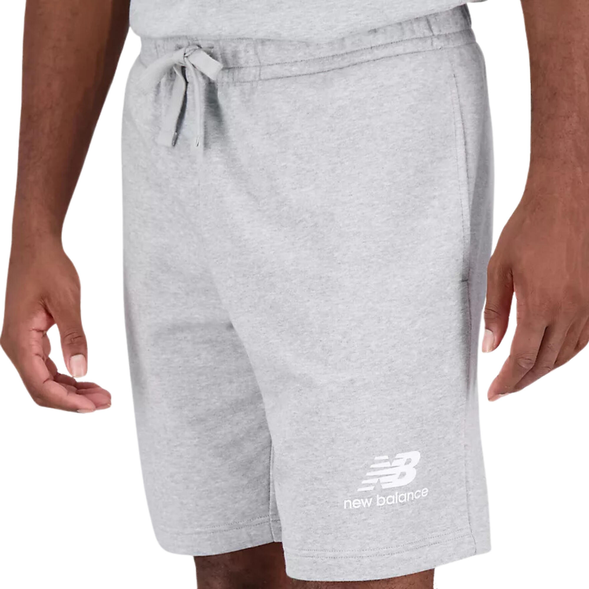 Pantalón Corto Essentials Stacked Logo Talla XL Gris - MS31540AG 4/4